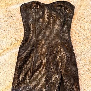 Black Sequin Dress